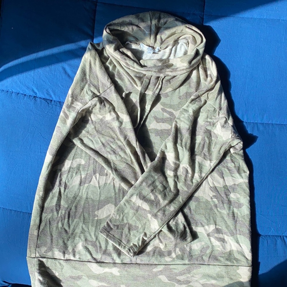Gently worn camouflage sweatshirt - light